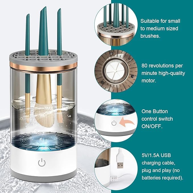 Automatic Makeup Brush Cleaner & Dryer