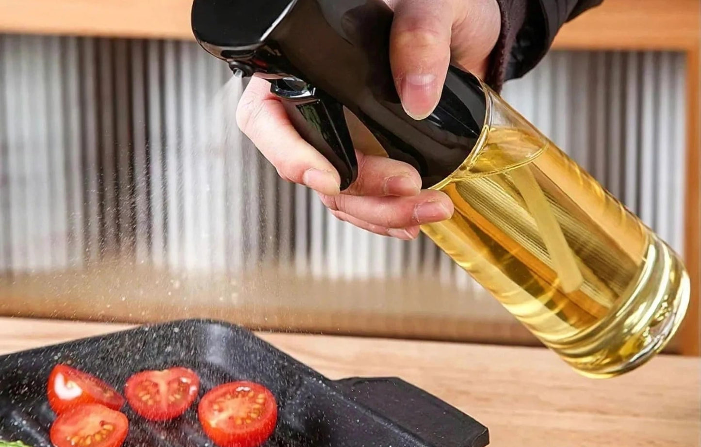 Premium Glass Oil Sprayer Bottle for Cooking & Baking
